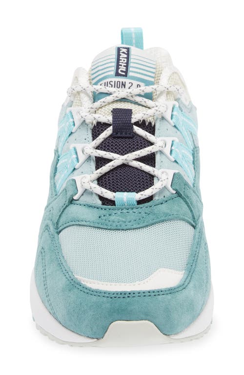 Shop Karhu Gender Inclusive Fusion 2.0 Sneaker In Mineral Blue/pastel Turqoise