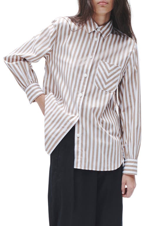 rag & bone Maxine Stripe Cotton Button-Up Shirt at Nordstrom,