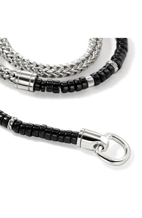 Shop John Hardy Heishi Chain Wrap Bracelet In Silver