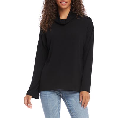 Karen Kane Cowl Neck Pullover, Black