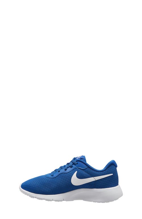 Shop Nike Kids' Tanjun Ez Sneaker In Game Royal/white/white