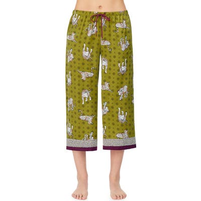 Room Service Crop Pajama Pants, Green (Nordstrom Exclusive)