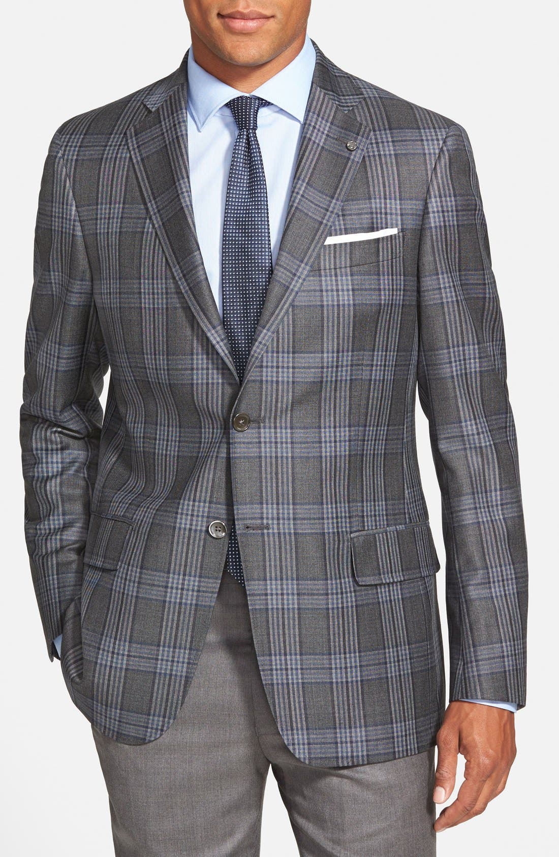 John W. Nordstrom® Classic Fit Plaid Wool Sport Coat Nordstrom