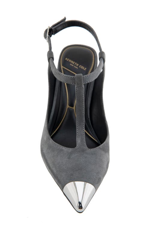 Kenneth Cole Romi T-strap Pump In Dark Grey Suede