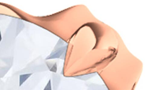 Hautecarat Round Brilliant Cut Lab Created Diamond Stud Earrings In 4.00 Ctw Rose Gold