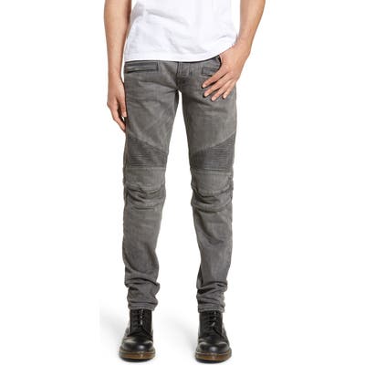 Hudson Jeans Blinder Biker Skinny Fit Moto Jeans, Grey