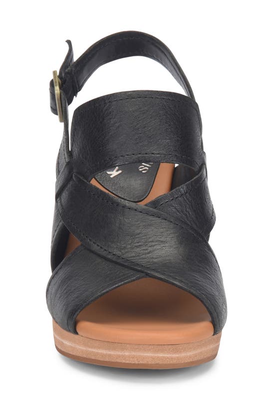 Shop Kork-ease Halley Slingback Sandal In Black F/ G
