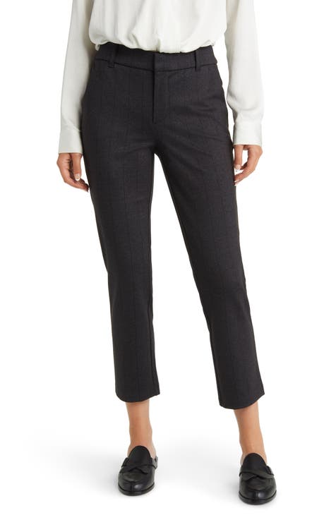 'Ab'Solution Houndstooth High Waist Ankle Straight Leg Pants (Nordstrom Exclusive)