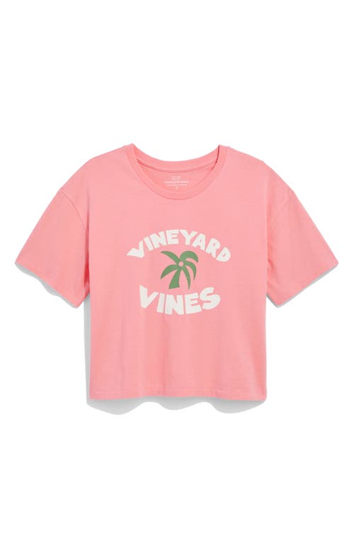 Palm Tree Cotton Crop T-Shirt in Cayman