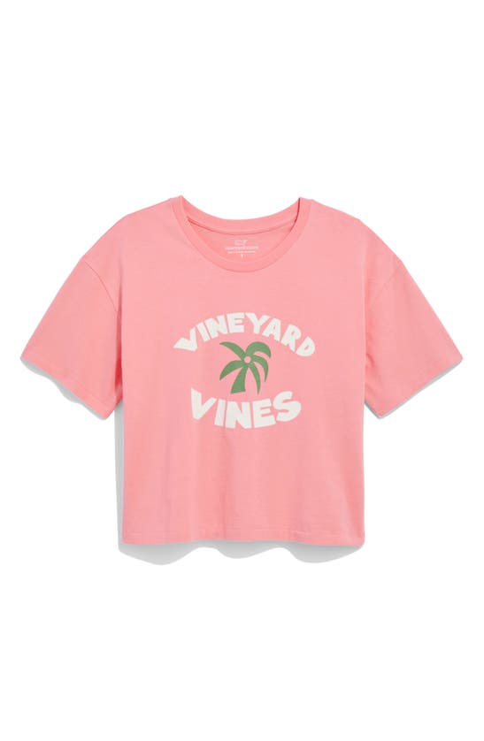 Shop Vineyard Vines Palm Tree Cotton Crop T-shirt In Cayman