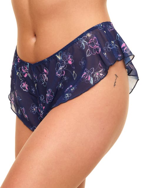 Shop Adore Me Graciela Cheeky Panties In Floral Blue