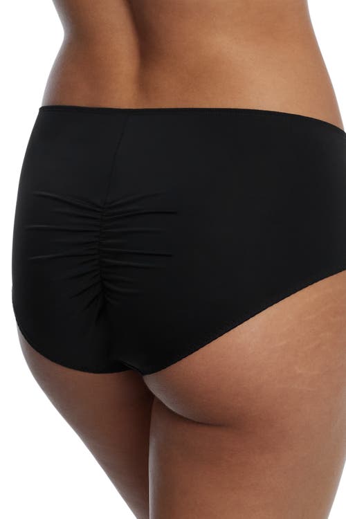 Skarlett Blue Entice Front Lace Brief In Black/rose Gold