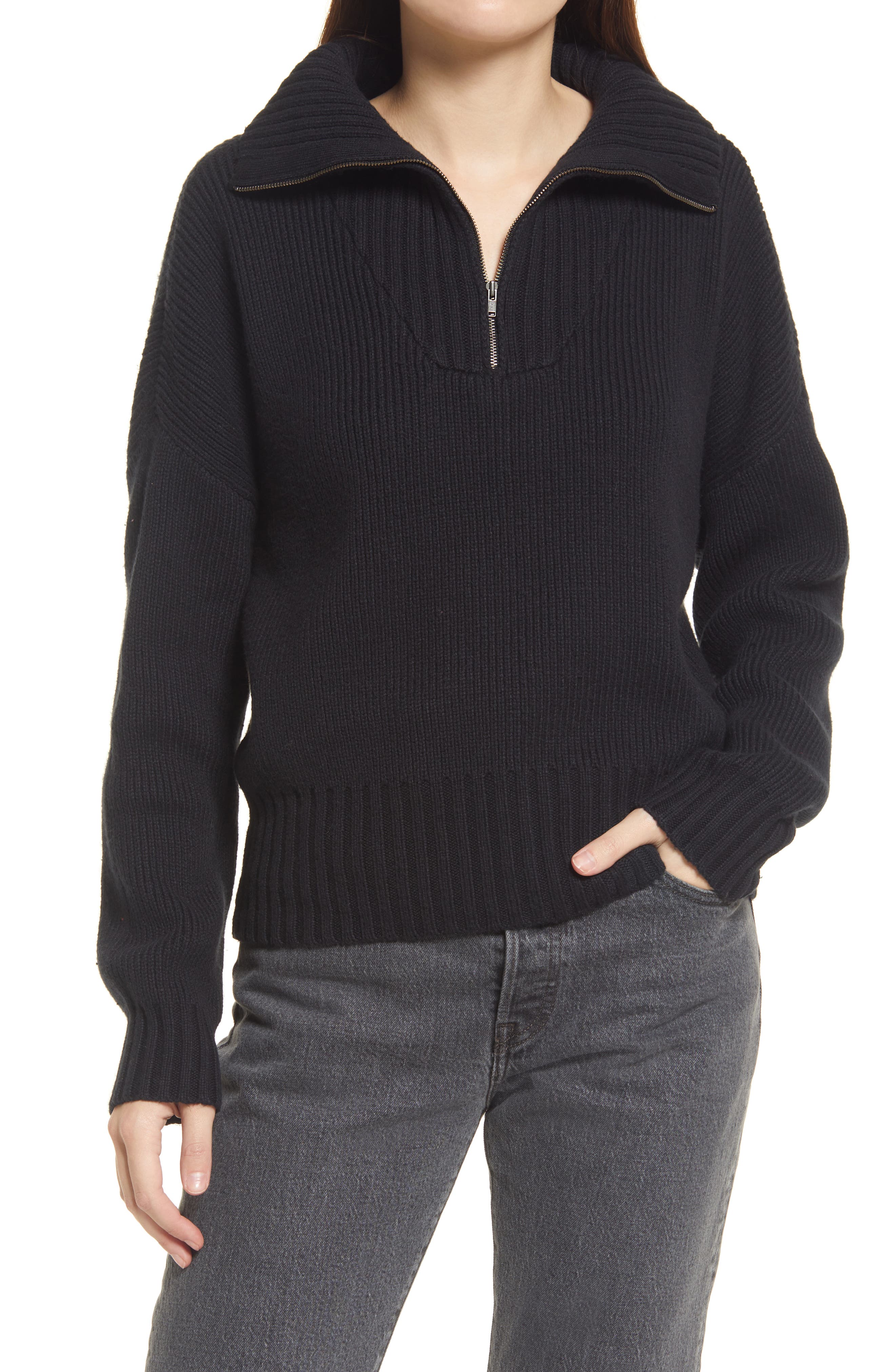 nordstrom half zip sweater