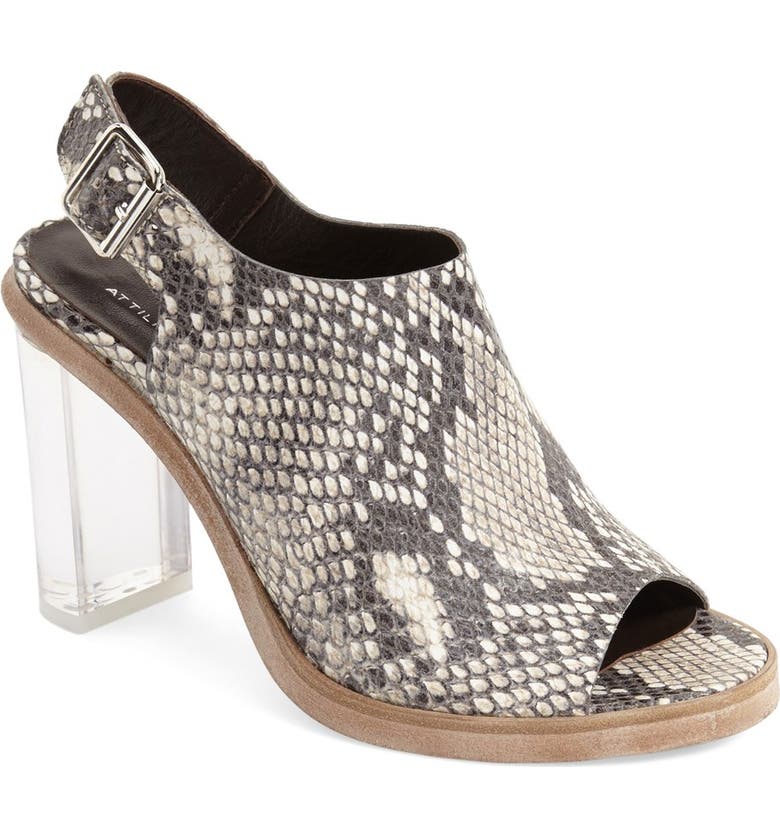 AGL 'Lucida' Snake Embossed Slingback Sandal (Women) | Nordstrom