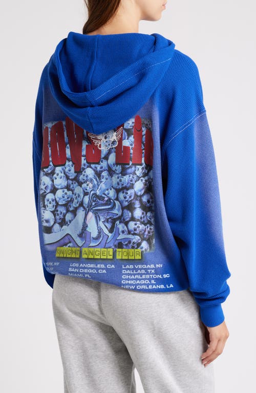 Shop Boys Lie Knight Angel Tour Race Thermal Hoodie In Blue