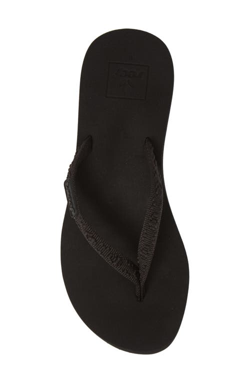 Shop Reef Ginger Flip Flop In Black/black