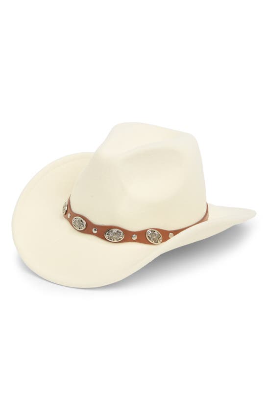 Vince Camuto Cowboy Hat In Ivory