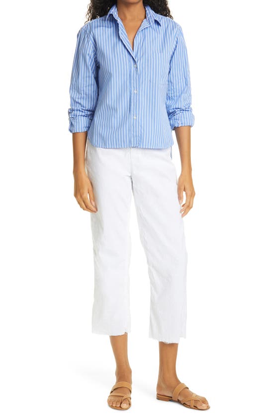 Frank & Eileen The Italian Crop Pants In White