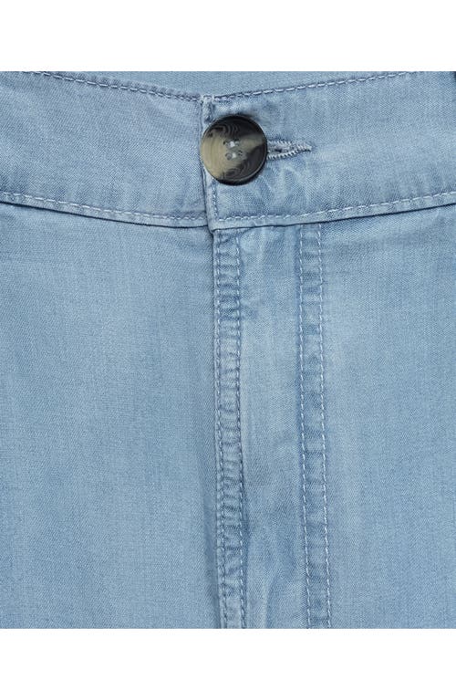 MANGO MANGO PLEATED LYOCELL BERMUDA SHORTS