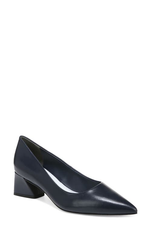 Racer Pointed Toe Pump in Navy