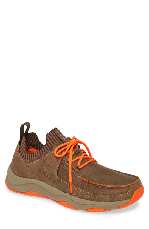 Ariat Country Mile Sneaker in Brown Bomber/Orange