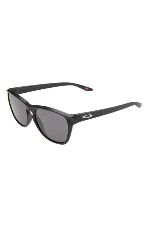 Oakley Manorburn 56mm Square Sunglasses In Matte Black/prizm Grey