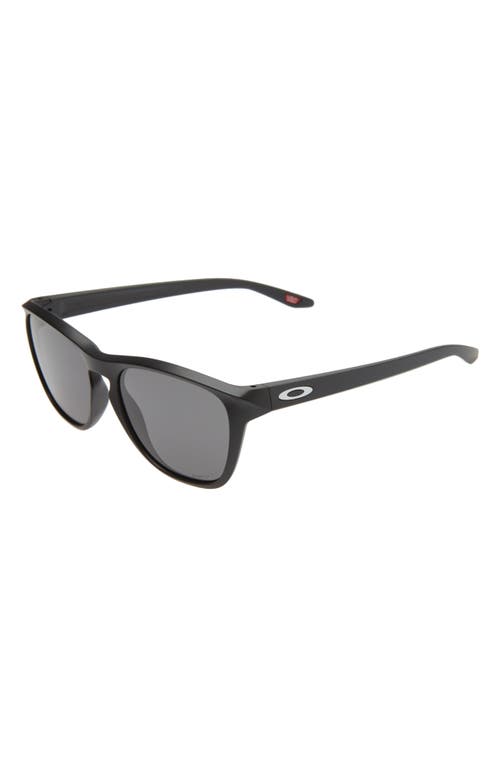 Shop Oakley Manorburn 56mm Square Sunglasses In Matte Black/prizm Grey