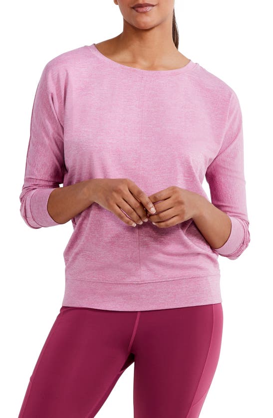 Nz Active By Nic+zoe Nz Active Flowfit Warm Up Top In Pink Mix