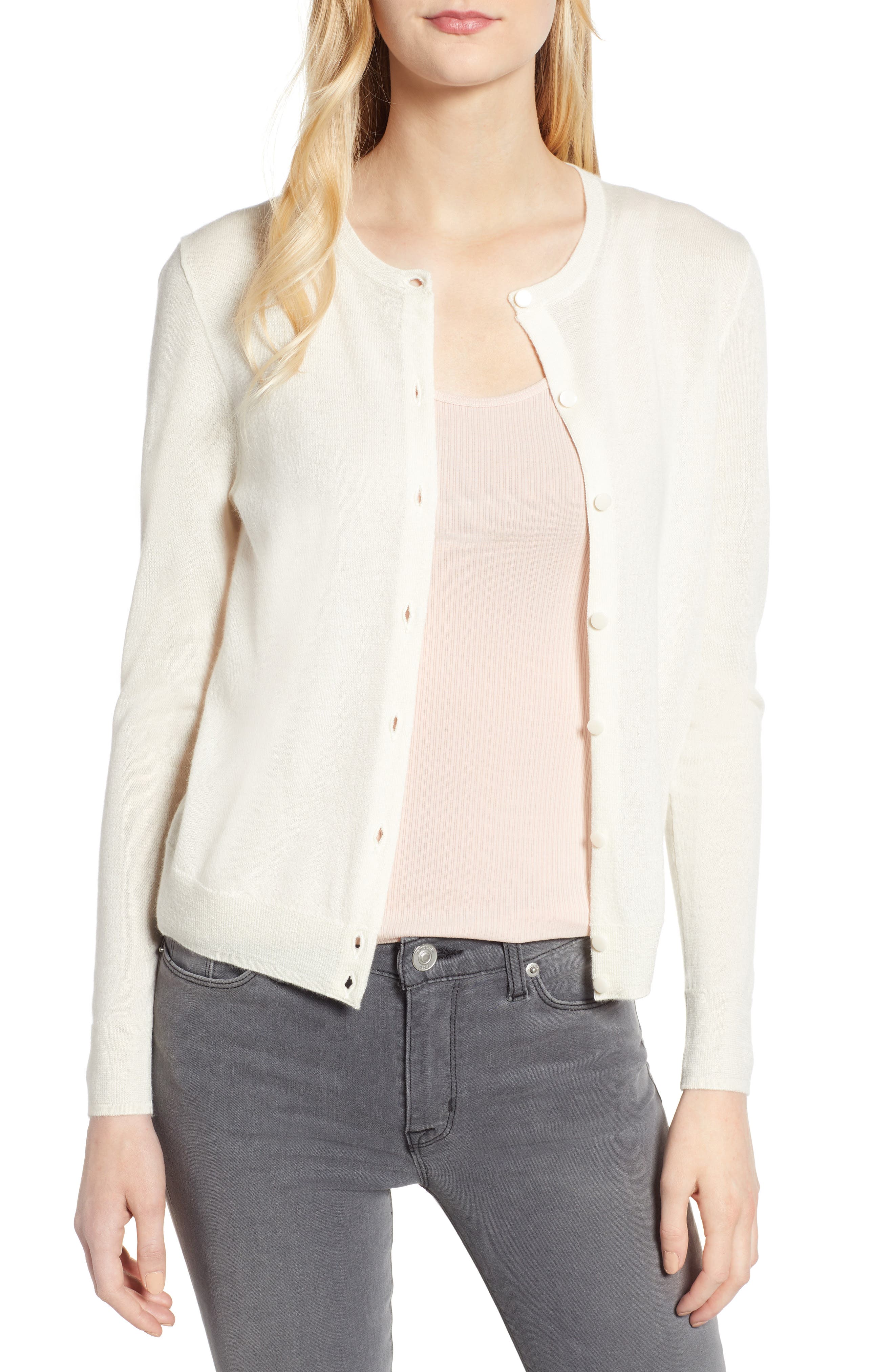 j crew featherweight cashmere cardigan
