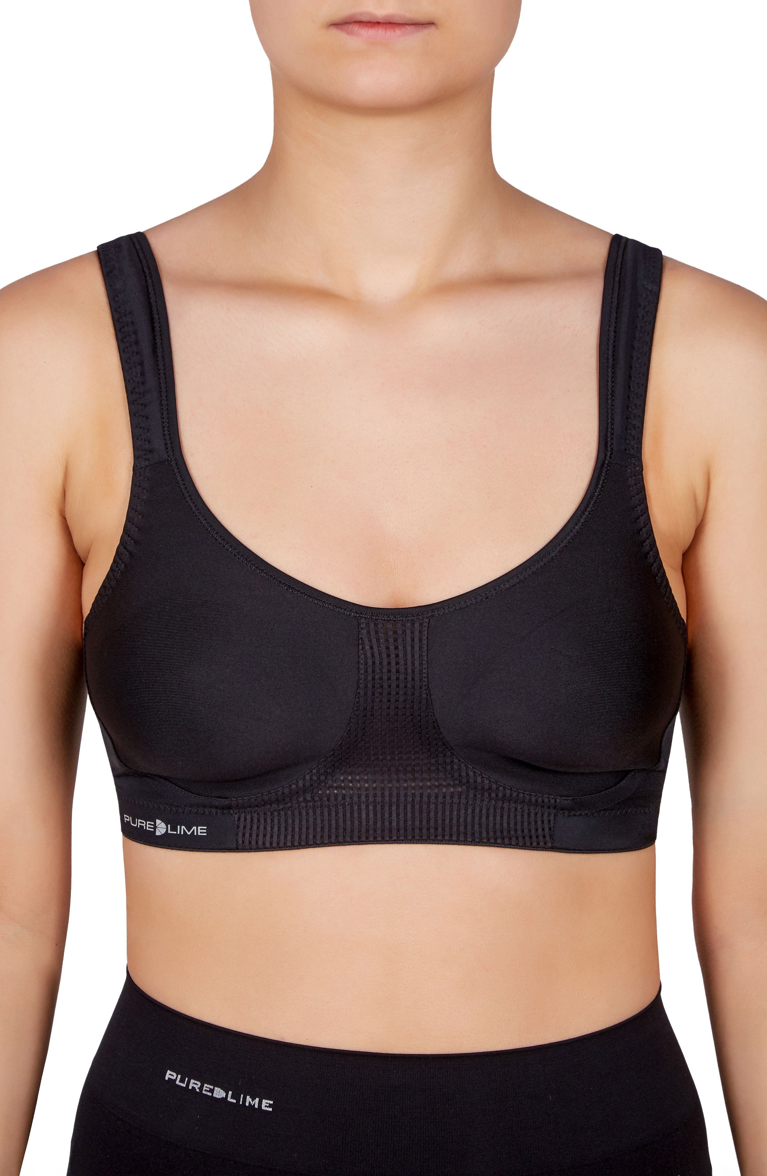 purelime compression sports bra