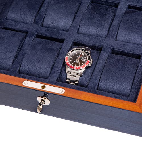 Shop Rapport London Heritage Eight Watch Box In Navy