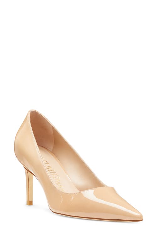 Shop Stuart Weitzman Stuart 75 Pump In Adobe