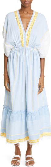 lemlem Jemari Plunge Neck Dress | Nordstrom