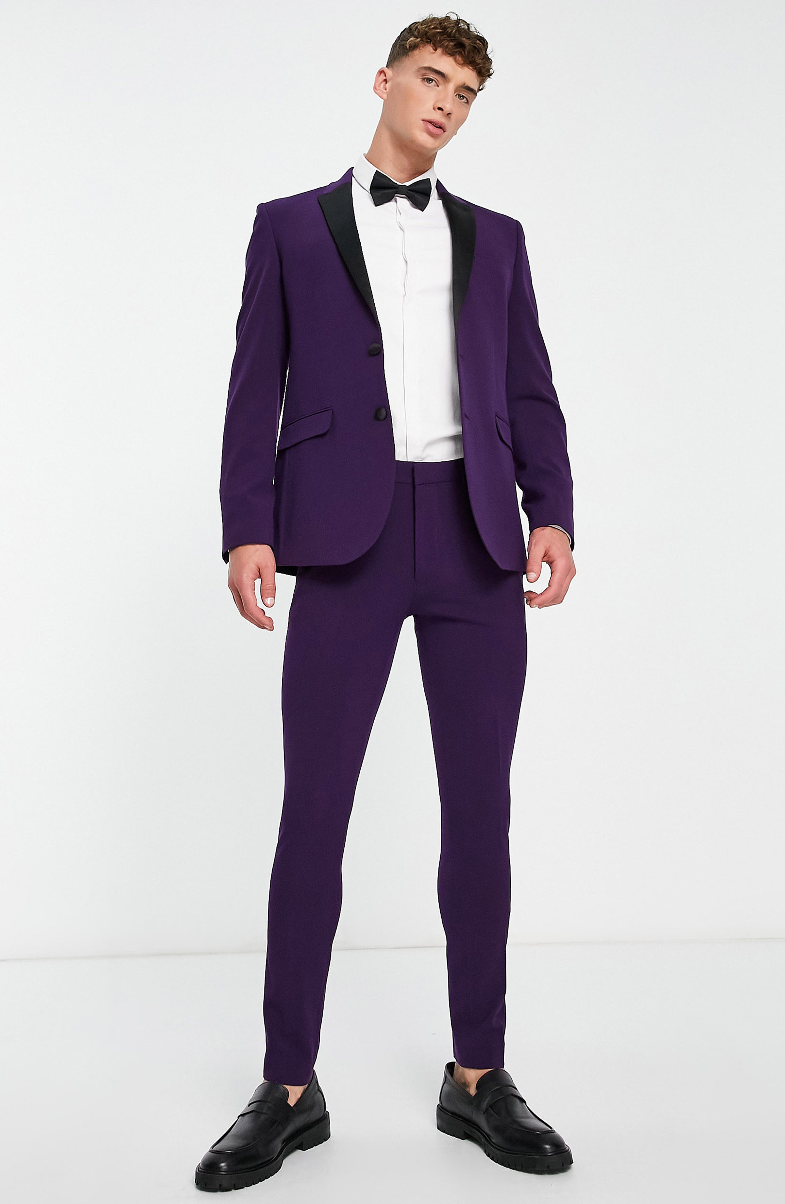 super skinny tuxedo trousers