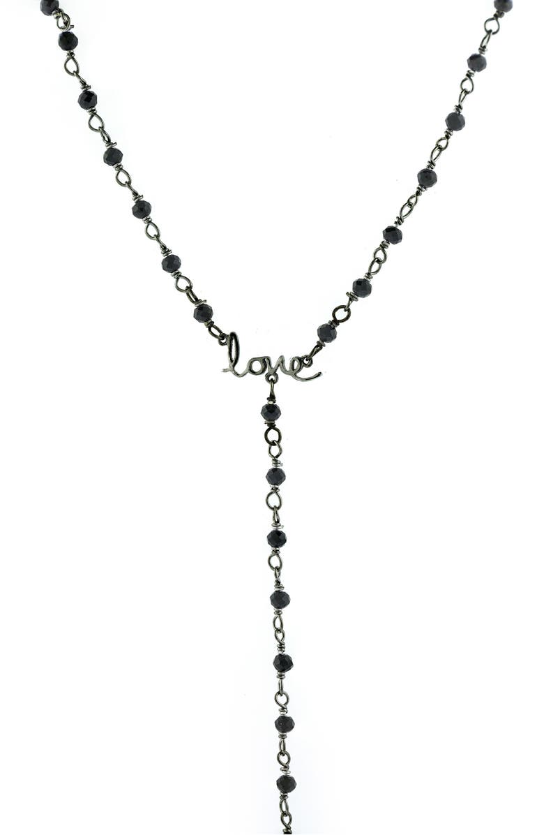 Rosary lariat necklace Clearance