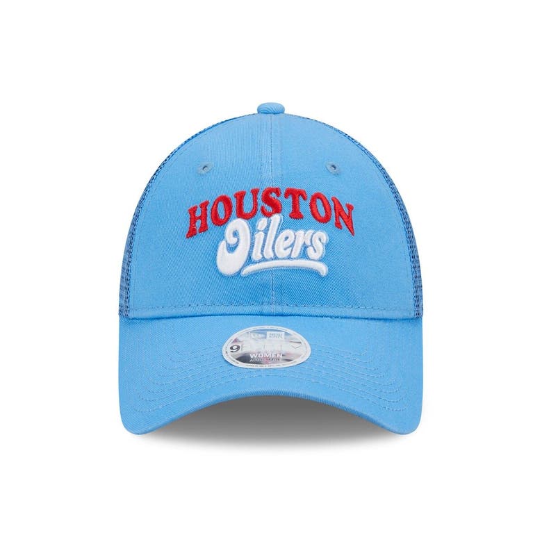 Houston Oilers Retro New Era Trucker Snapback Hat