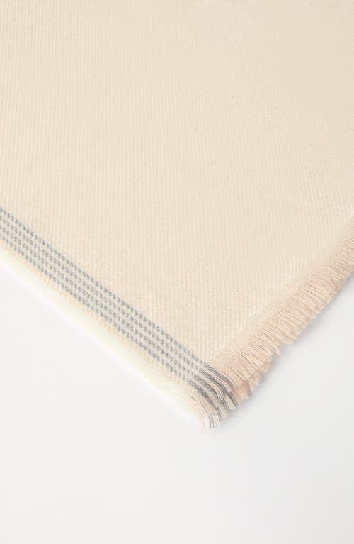 Shop Brunello Cucinelli Cashmere Scarf In Sand