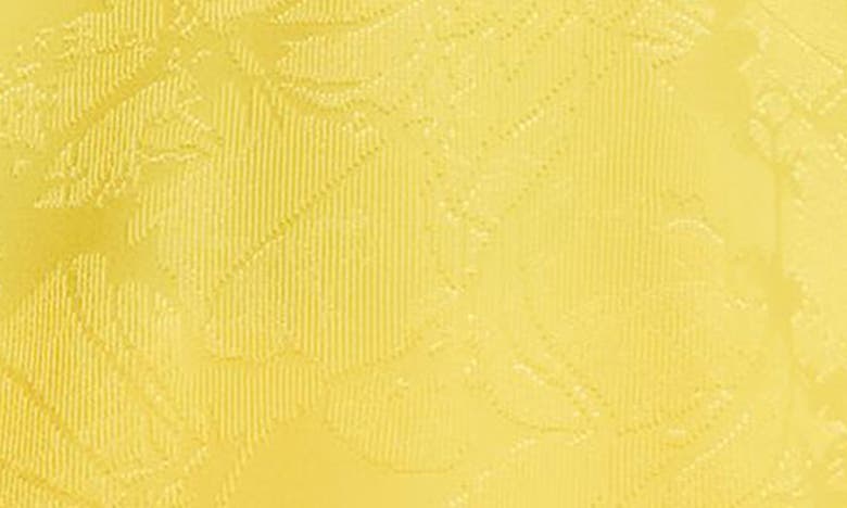 Shop Nike Dri-fit Tech Pack Floral Jacquard Long Sleeve Polo In Tour Yellow/ Vivid Sulfur