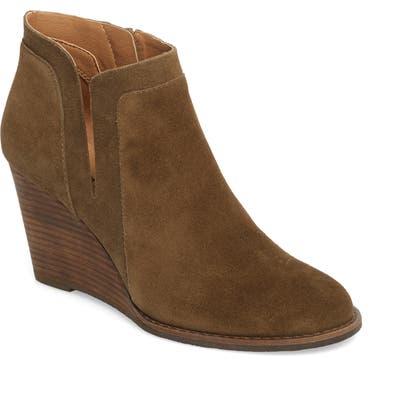 Lucky Brand Yabba Wedge Bootie- Green