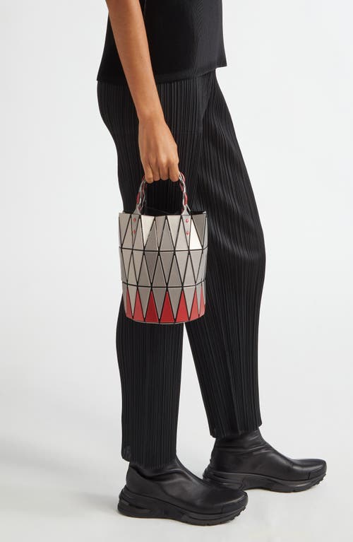 Shop Bao Bao Issey Miyake Basket Handbag In Red Mix