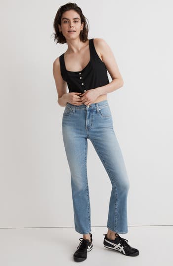 Madewell Kick Out Crop Mid Rise Jeans