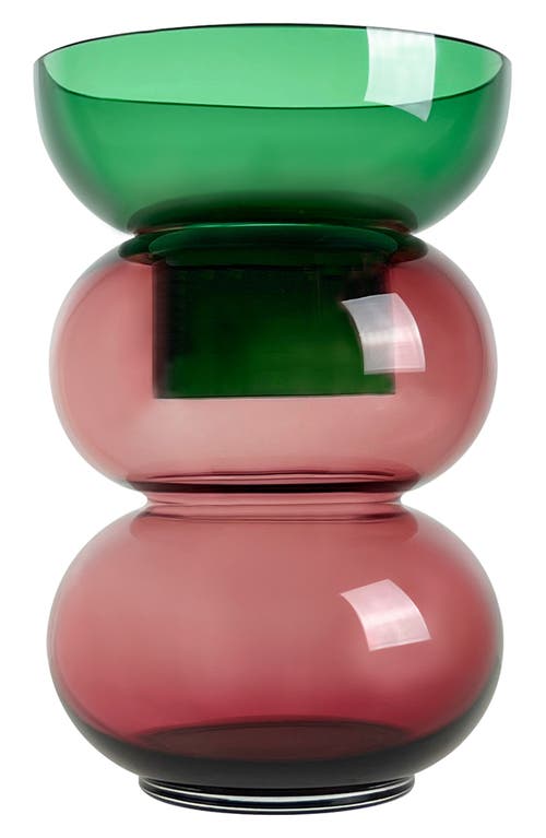 Cloudnola Bubble Reversible Vase In Pink/green