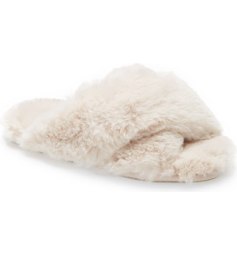 nordstrom.com | Sheepy Crossover Faux Fur Slide Slipper