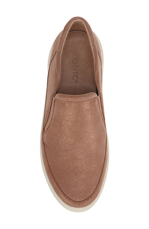 Shop Vionic Kearny Platform Slip-on Sneaker In Rose Gold