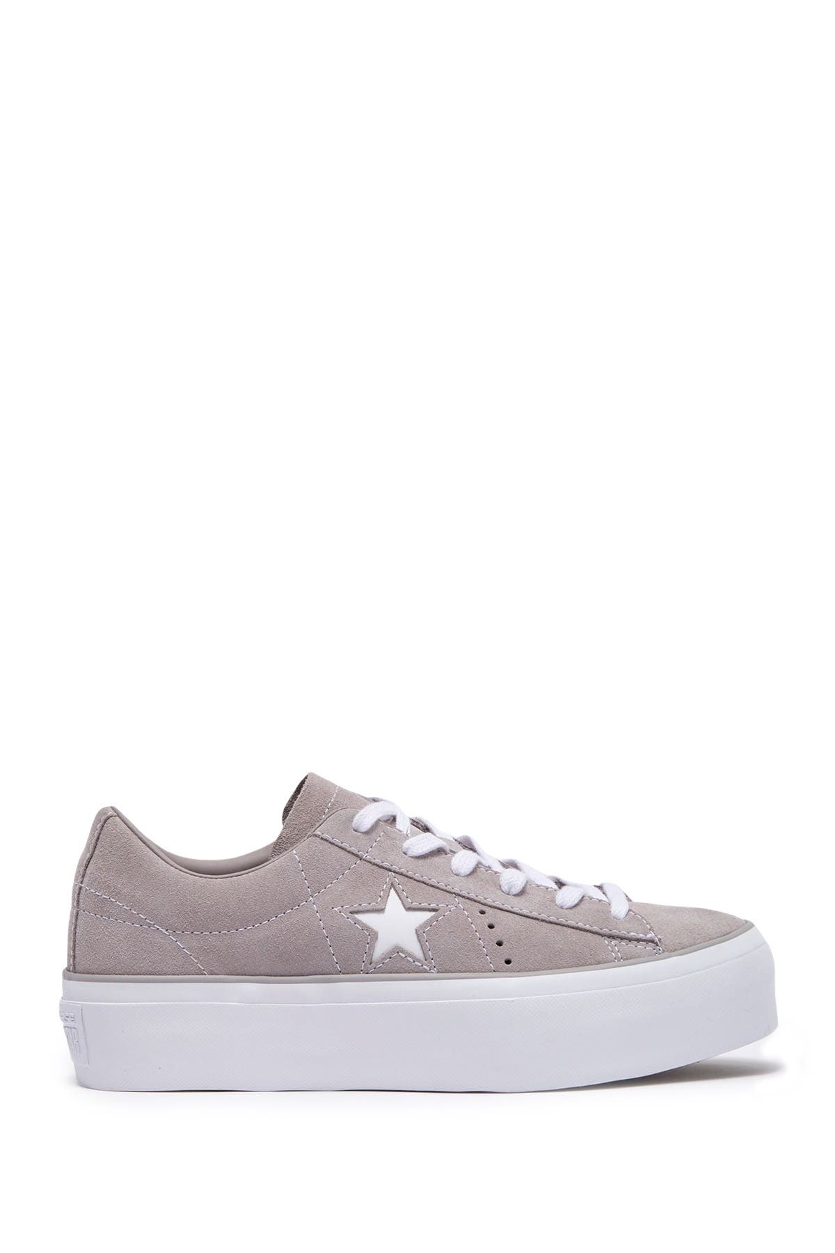 one star platform suede low top