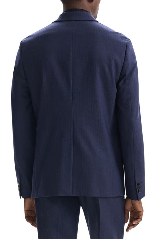 Shop Theory Chambers Herringbone Wool Blend Suit Jacket In Navy Multi