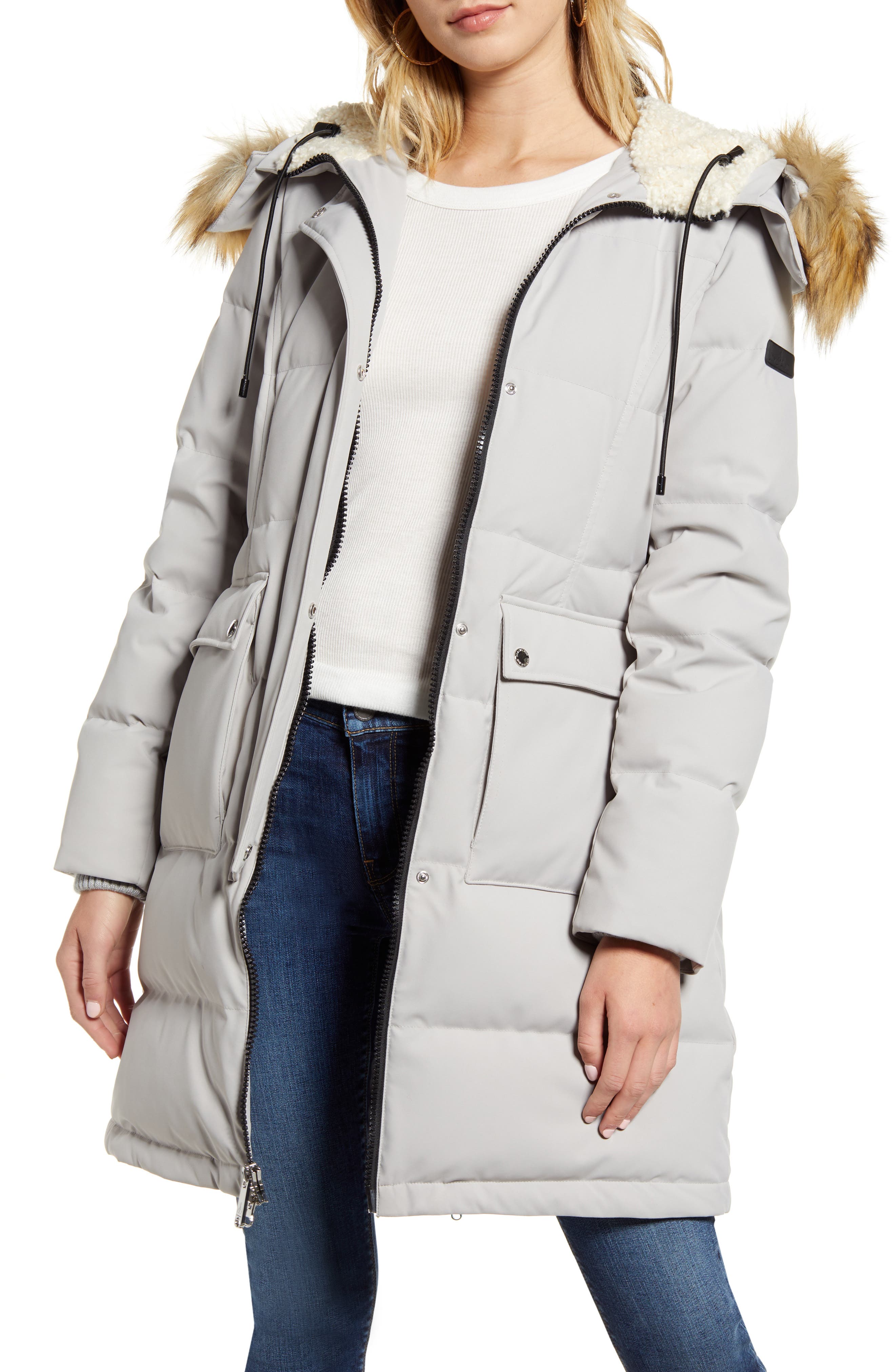 down feather puffer coat