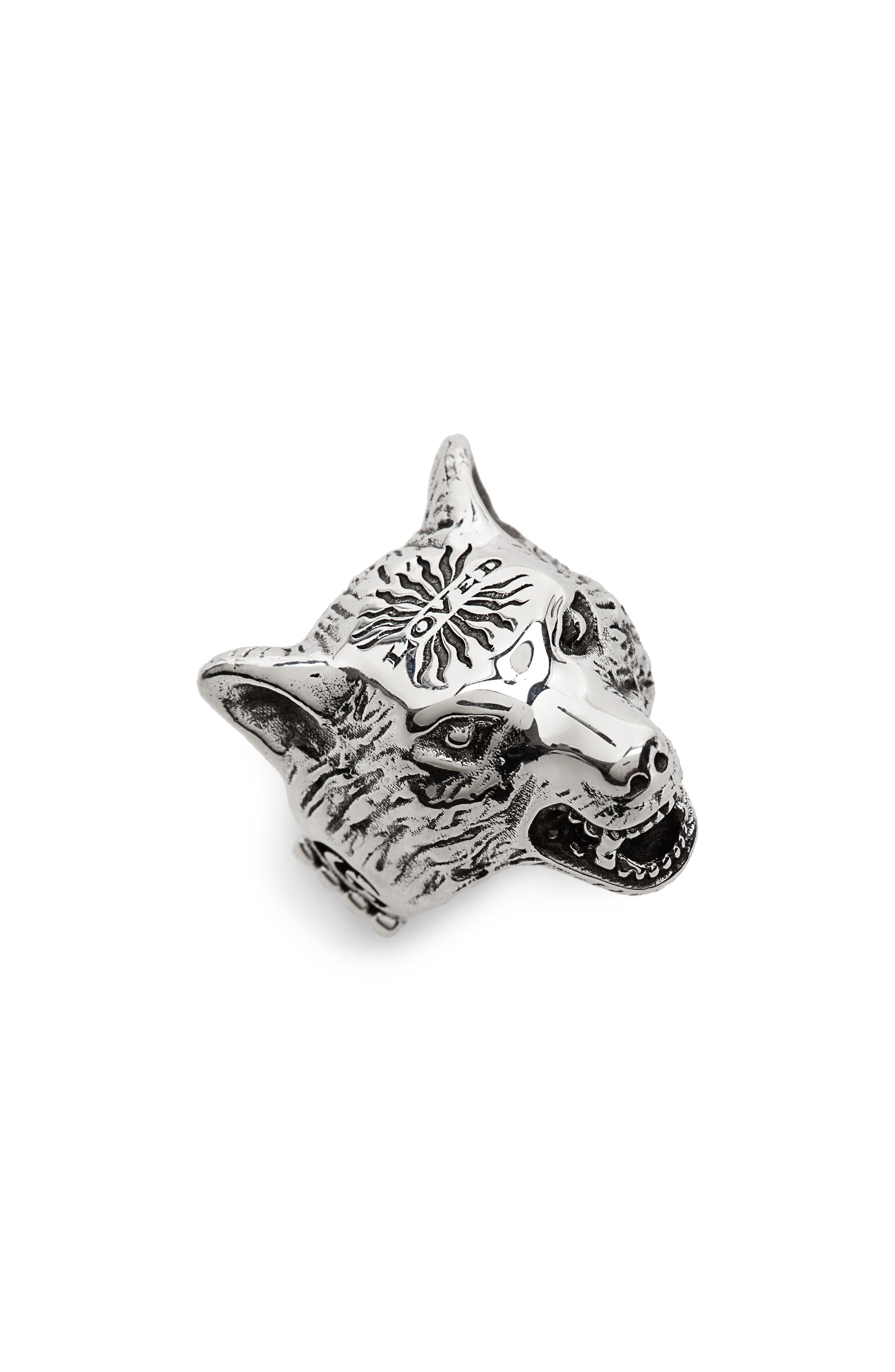 wolf gucci ring