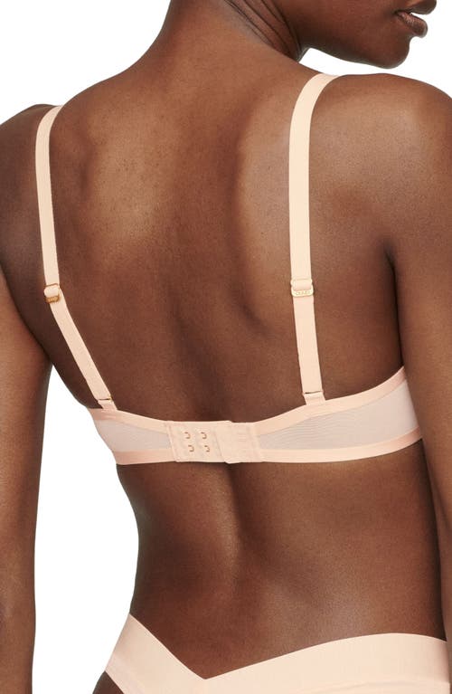 Cuup The Plunge Mesh Bra In Blush