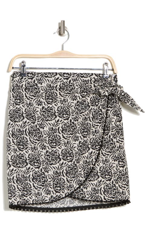 Shop Industry Republic Clothing Linen Wrap Miniskirt In Ditzy Geo Floral